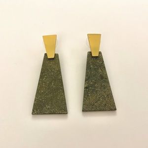 Kendra Scott - Collins Earrings (Olive Epidote)